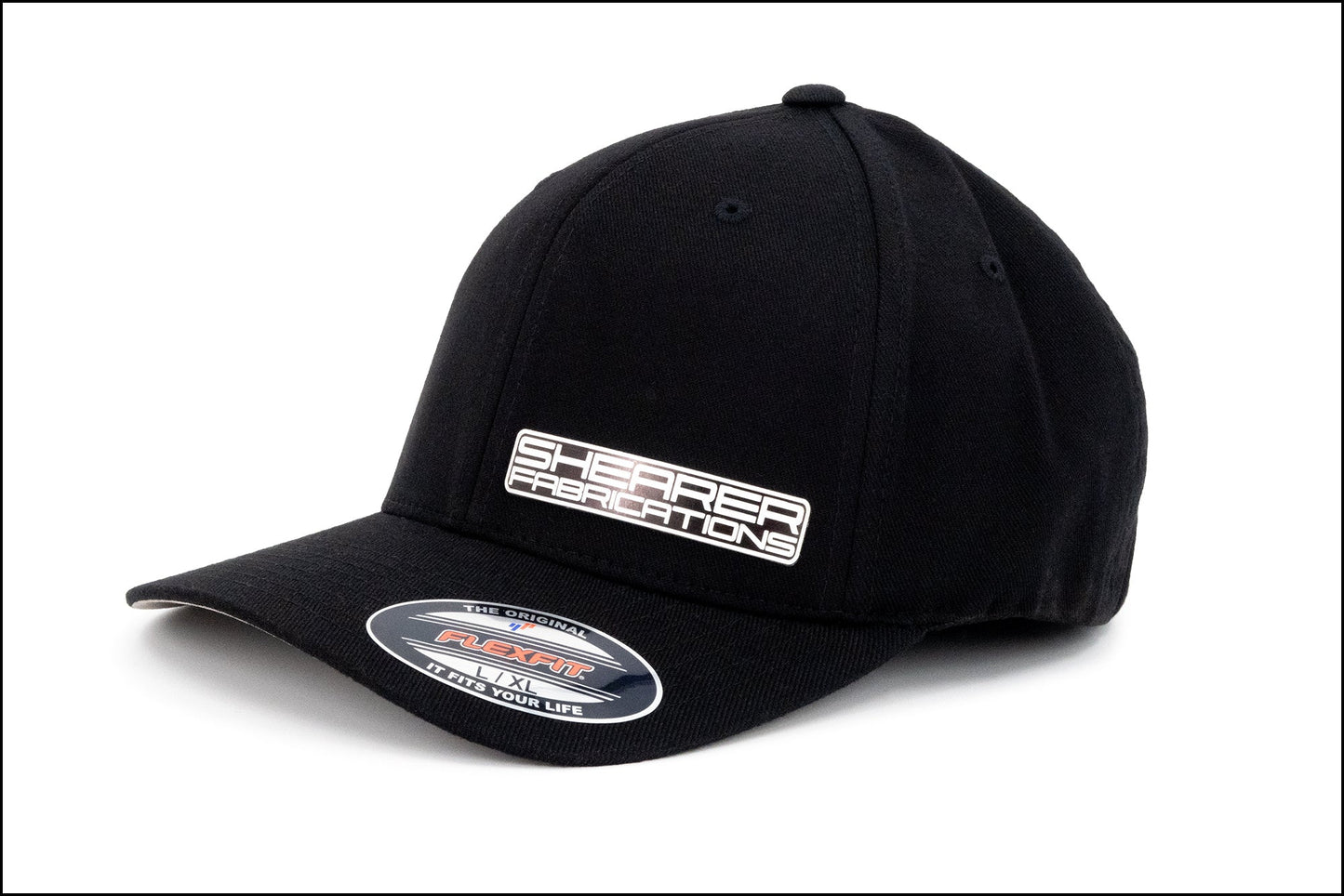 Shearer Fab B&W Patch, Black Flex Fit