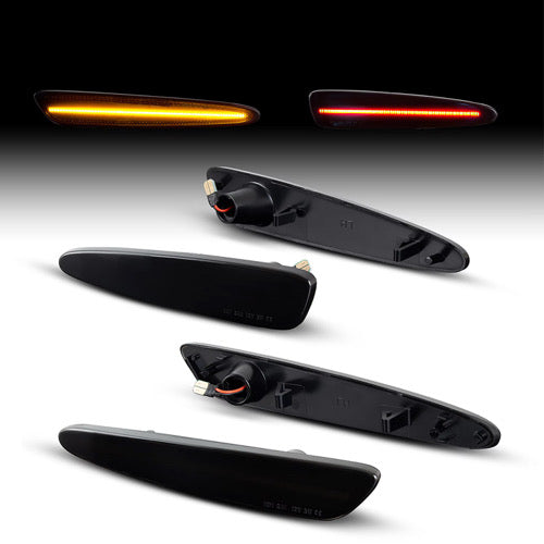CORVETTE 05-13 FRONT/REAR SMOKED LED SIDE MARKERS