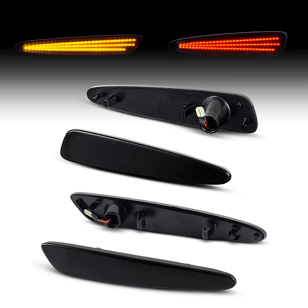 CORVETTE 05-13 FRONT/REAR SMOKED LED SIDE MARKERS